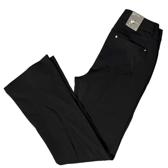 INC International Concepts 6 deepest black boot‎ leg pants NWT - Picture 1 of 6